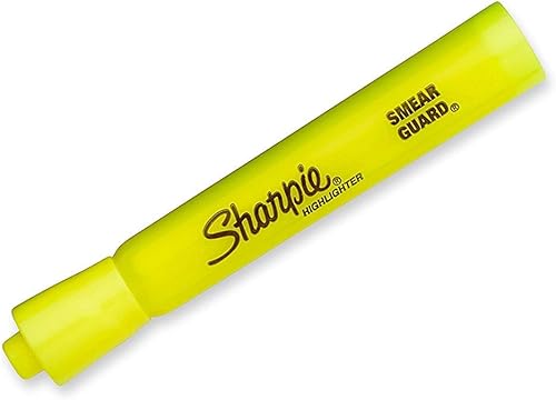 Miniatura 2 de Sharpie Accent - Resaltadores de tanque, punta de cincel, amarillo fluorescente, 4 unidades (paquete de 2)