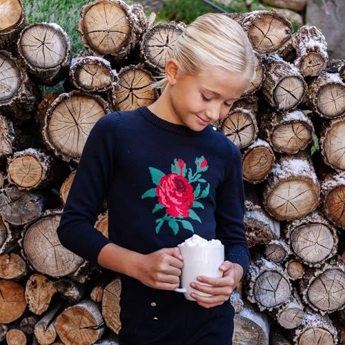 Hope & Henry Girls' Intarsia Horse Sweater2