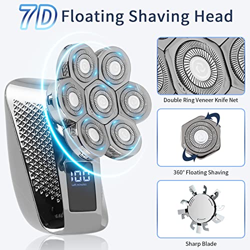 Brakorers 6 in 1 Rasierer Herren Elektrisch IPX7 Wasserdichter Haarschneider Bartschneider Herren… - Image 4
