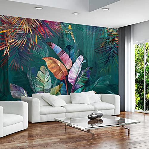 JHISY Banana Leaf Wall Mural Wall Art Decor Large Murals for Walls for
