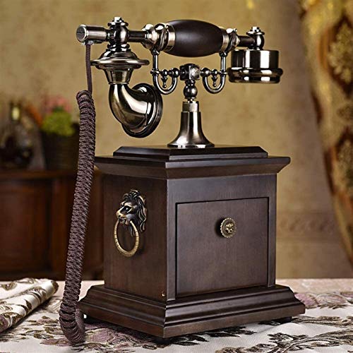Téléphone antique à cadran rétro et fixe pour décoration de table