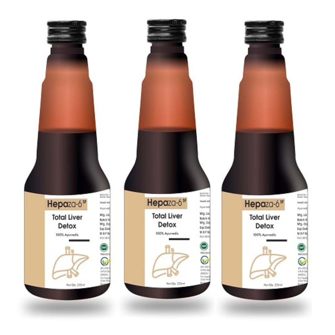 Le-vanza Food & Herbals Hepaza-6 Liver Detox Supplement | Liver Detox Ayurvedic Syrup |Fatty Liver Tonic (Pack of 3) (B095PNS8YZ) Amazon Price History, Amazon Price Tracker