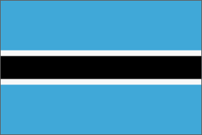 Botswana Flag Polyester 3 ft. x 5 ft.