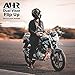AHR Run-M Full Face Flip up Modular Motorcycle Helmet DOT Approved Dual Visor Motocross Black XL