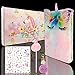 Felpa Unicornio Diario Cuaderno Escolar,Set de Papelería Unicornio,Conjunto de Papelería Unicorn,Cuaderno con de Unicornio Regalo de Cumpleaños,Diario Creativo de Unicornio Diario para Niñas
