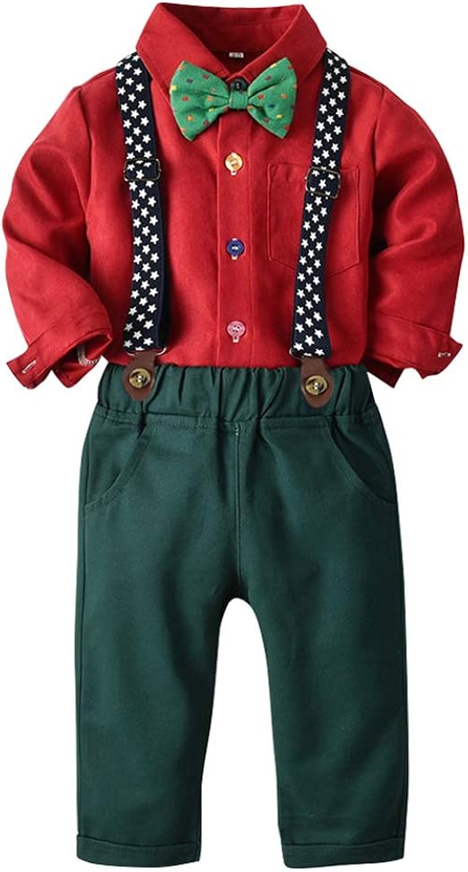 Baby Boy Gentleman Formal Suit Tuxedo Bowtie Romper