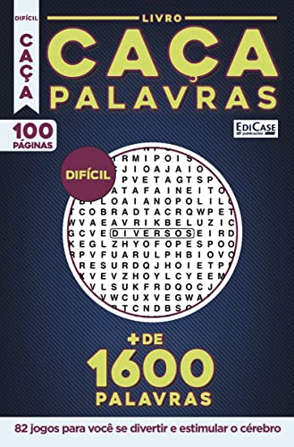 Livro Caça-Palavras 37: Nível Difícil - 82 jogos para você se divertir e estimular o cérebro