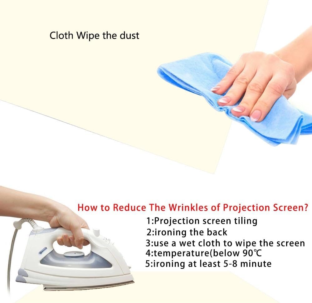 プロジェクタースクリーン ホワイトグリッド アンチライト 160&deg;視野角 反射スクリーン