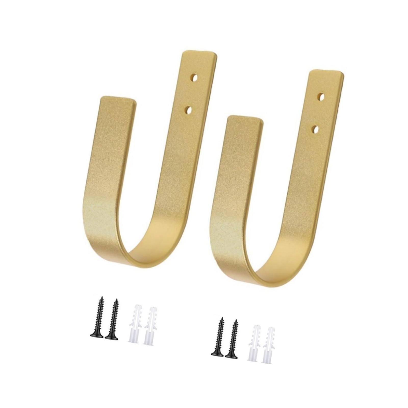 BWANGIAO 2Pack U Shape Curtain Hooks Iron Drapery Holders Curtain Holdbacks Tiebacks For Window Home Decors