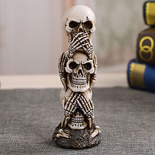 3D Skull Silicone Candle Mold, Skeleton Epoxy Resin Casting Mold ,Silicone Soap Molds Chocolate Candy Cake Decor Plaster Clay Mould (3 In 1) #TOP3