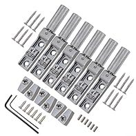 [DESIGNED FOR BASS GUITARS] Specifically crafted for 4, 5, and 6 string bass guitars, catering to musicians who prefer headless for CONFIGURATIONS. [LONG-LASTING MATERIALS] Made from a blend of zinc alloy, iron, and brass that withstands the rigors o...
