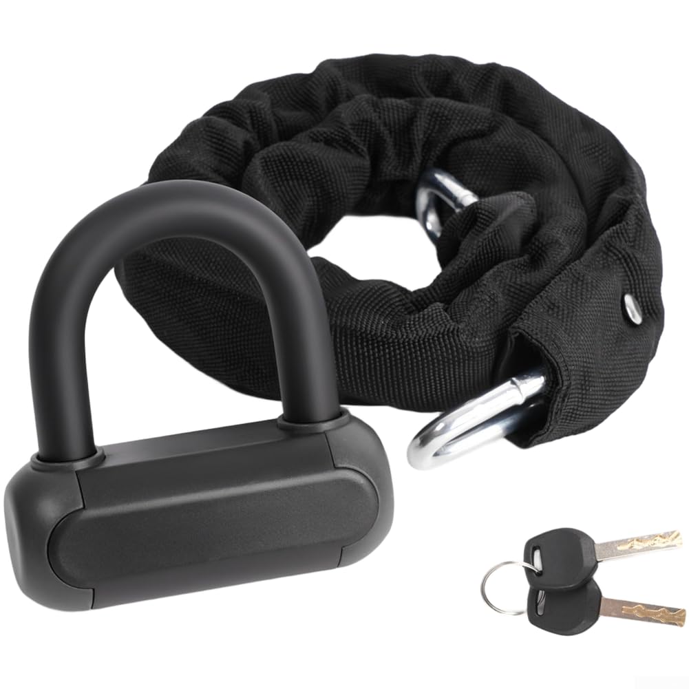 Candado U Bicicleta para acero Carbono Antirrobo para compacto(Black)