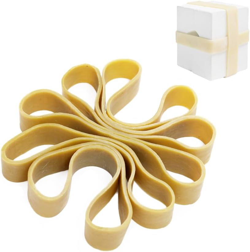 Plaster Mold Rubber Band for Potters Ceramic, Home Crafters - Heavy Duty Fasteners, 10 Pcs (11.8"L)