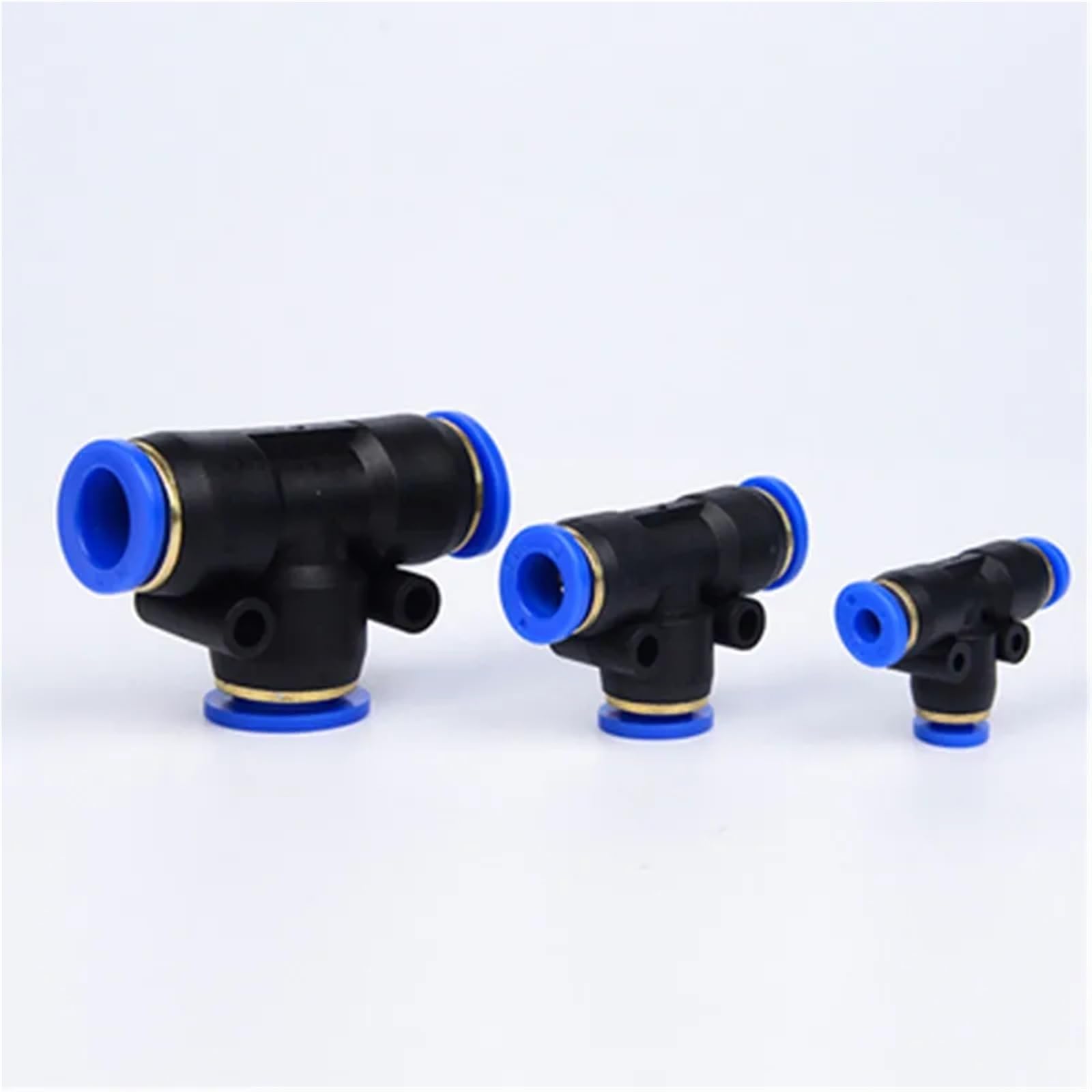 PURYN 100 raccordi pneumatici per tubi in polietilene a T, a 3 vie, per tubi da 4 mm, 6 mm, 8 mm, 10 mm, 12 mm, 14 mm, 16 mm, connettore rapido (12 mm (50 pezzi)