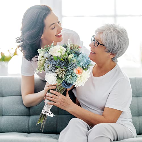 Artificial Flowers Bulk For Navy Blue|White Diy Fake Silk Roses Foam Flowers Centerpieces Arrangements Kissing Balls Wedding Bridal Bouquets Party Baby Shower Cake Decor Flower Strips Home Decor #TOP6