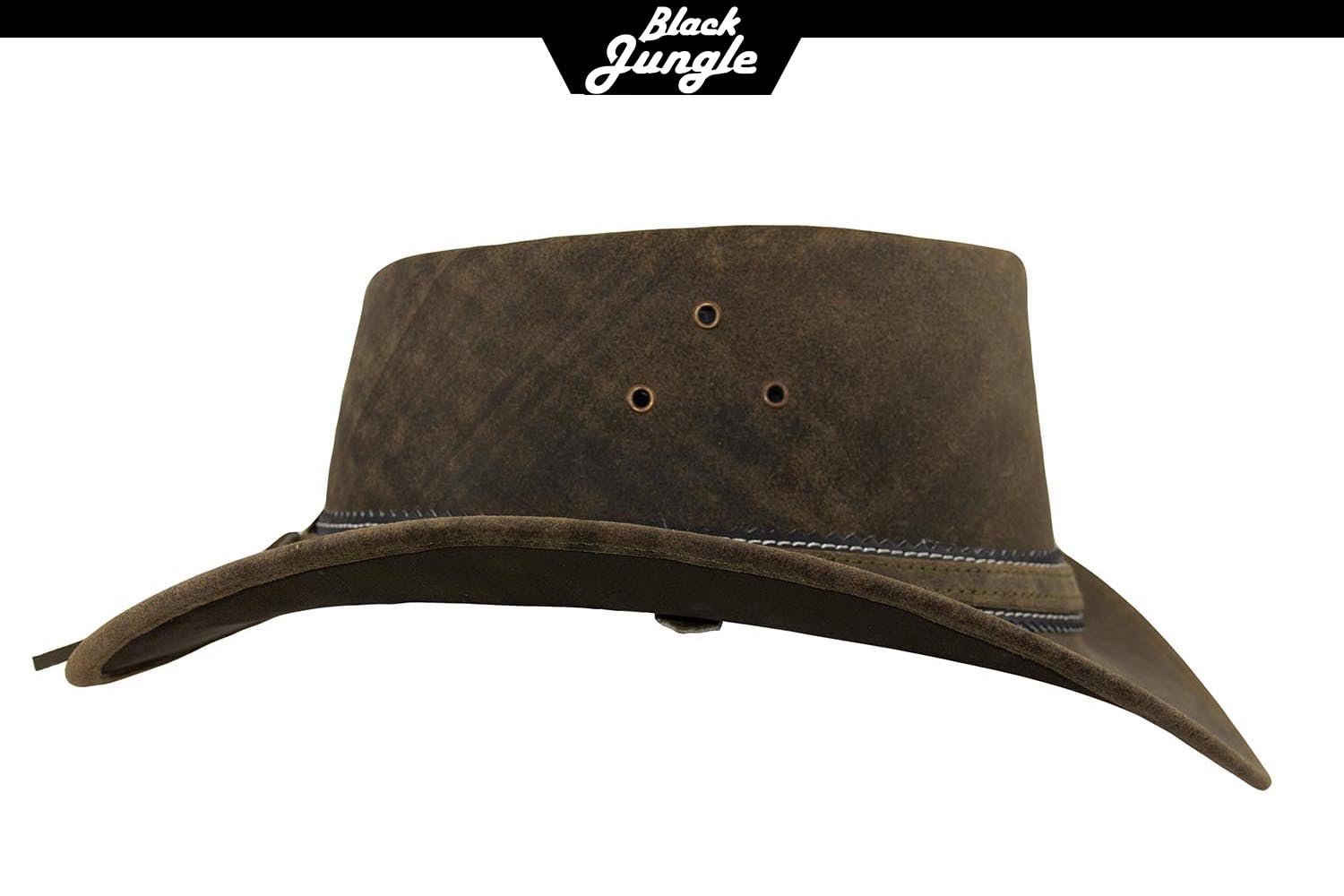 Black Jungle Dayton - Sombrero de piel de estilo occidental