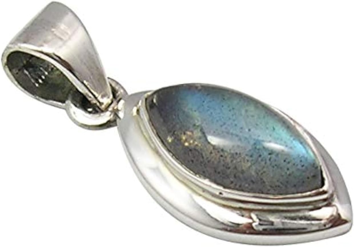Good Christmas Jumper Deals SilverStarJewel 925 Fine Silver Labradorite tcw 2.0 Pendant 1" Wholesale Jewelry