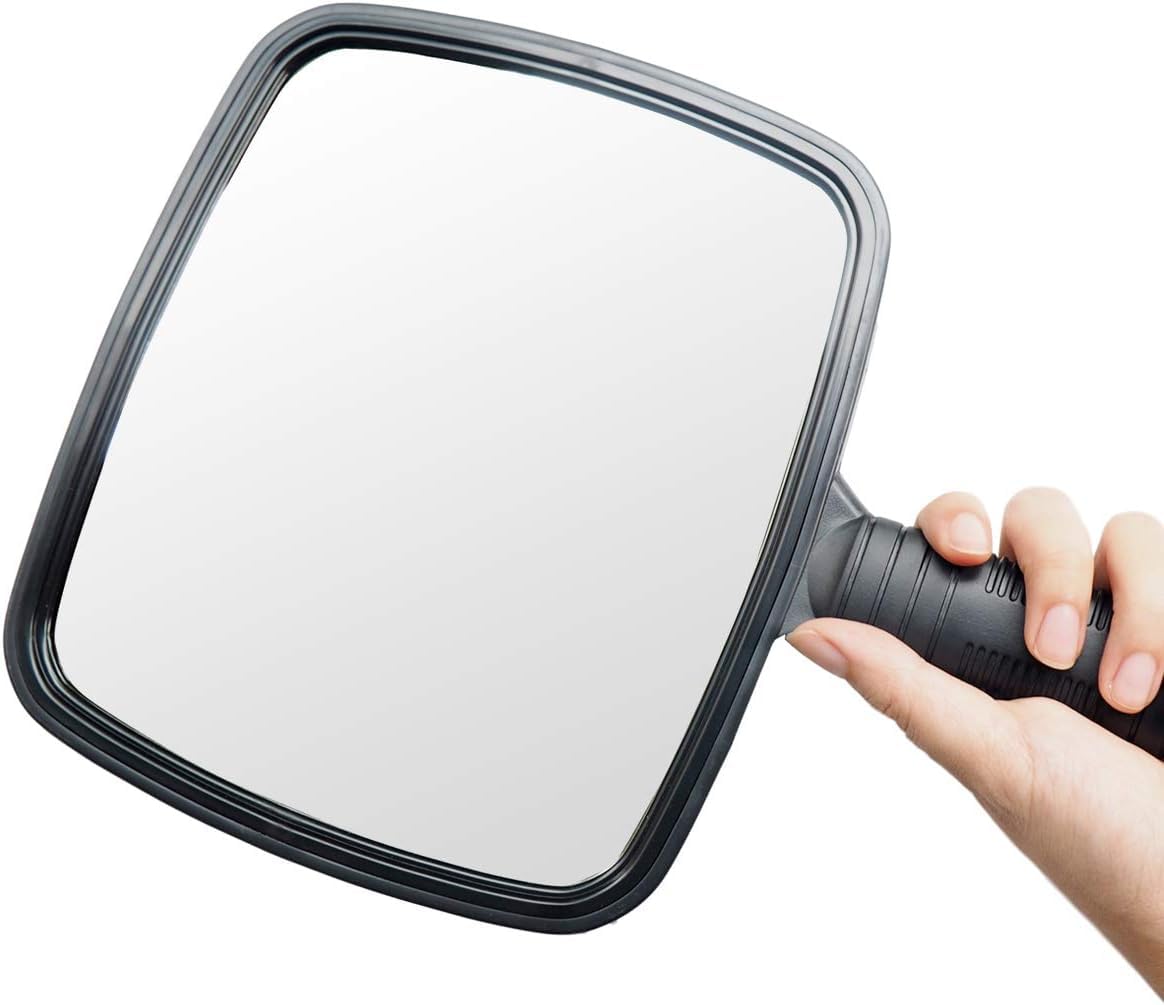 Specchio a mano con manico, professionale specchio portatile con manico, per Salone Parrucchiere Barbiere,specchi a mano per trucco, viaggi, parrucchiere e rasatura