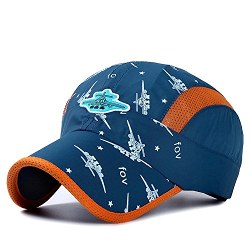 Image of Home Prefer Kids Lightweight Quick Drying Sun Hat Airy Mesh UV Protection Caps Boys Girls UPF50 Baseball Caps Run Beach Water