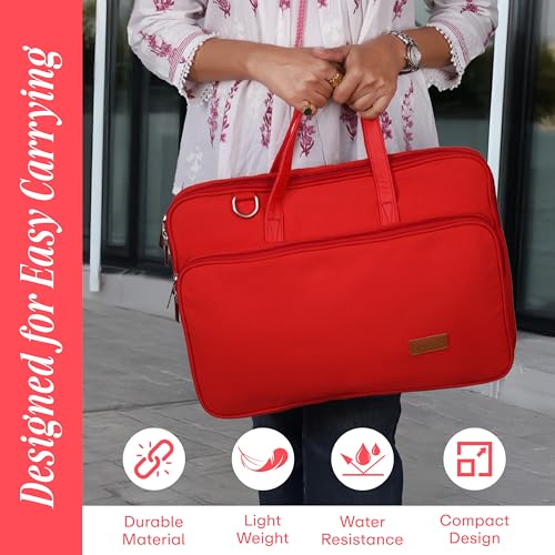 Image of Protecta Windfall 15.6 Inch Laptop Bag for Men & Women - Durable, Water-Repellent Office & Travel Macbook Messenger Bag with Padded Laptop Sleeve, Stylish Bag for Work, School and College