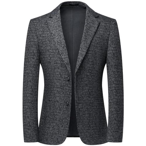Men's Black Classic Suit Jacket Fashion Handsome Business Casual Spring Lightweight Versatile Slim Fit