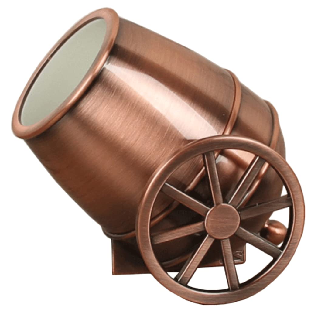 Wdwdw Red Copper Toothpicks Dispenser Toothpick Box Alloy Holder Creative Thickening Container Portable Holder