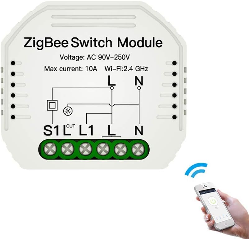 Zigbee3 0 Hide Breaker One Way Intelligent Switch Module App Remote Function 開店祝い Control Google With Alexa Timer Compatible Assistant Amazon