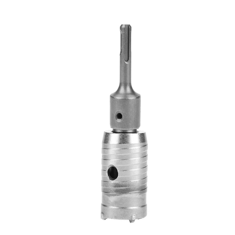 Juego de 10 Brocas de Núcleo TCT SDS Plus con Vástago de Extensión de Tungsteno para Mampostería, con 2 Tornillos de Bloqueo y Taladros Guía para Hormigón, Piedra, Granito,