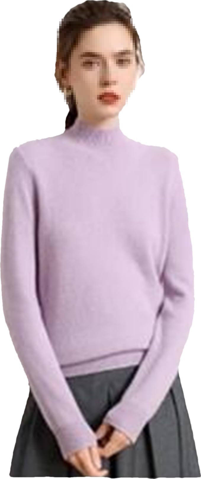 Jerséis Más Gruesos para Mujer, Jerseys De Punto De Cachemira, Prendas De Punto con Cuello Simulado, Suéter Cálido