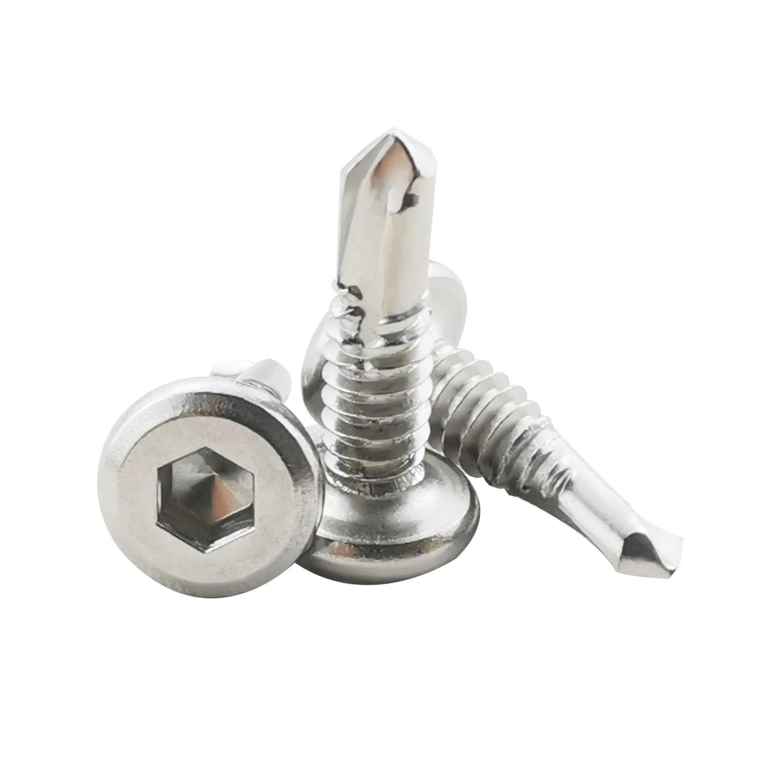 60 Stainless Steel Sheet Metal Screws - Self Tapping -1