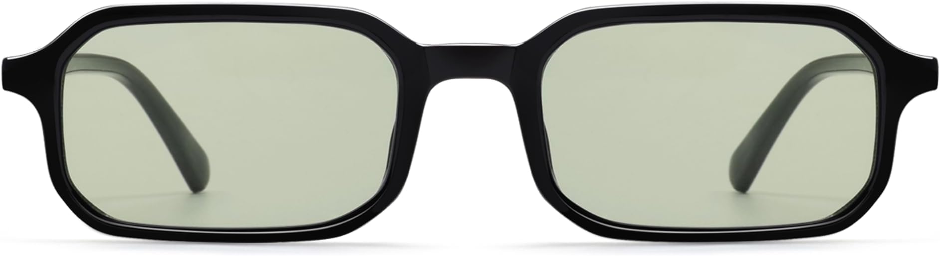 Retro Skinny Rectangle Sunglasses for Men Women 90s Narrow Sunnies Vintage Thin Frame AP3740