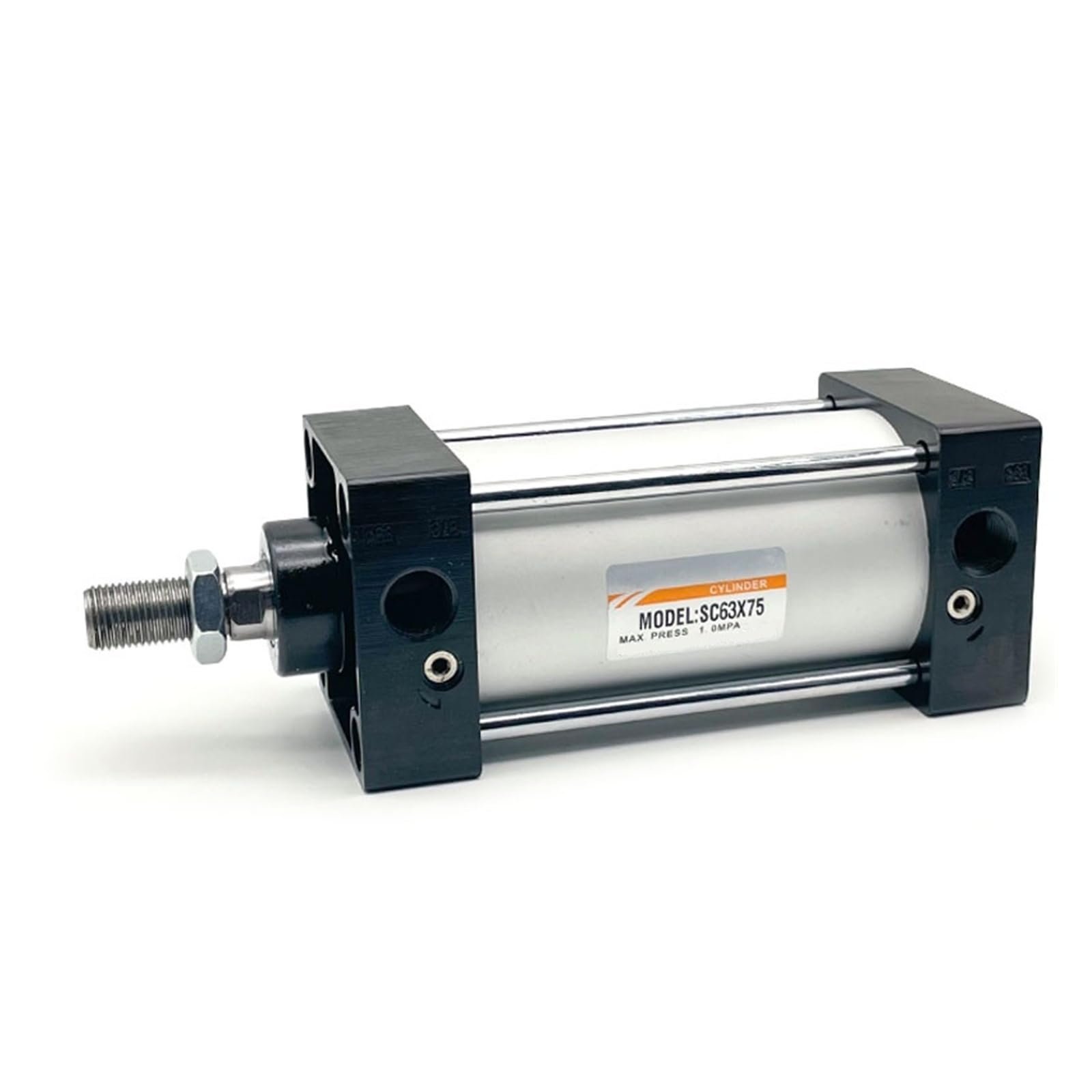 Standard-Pneumatikzylinder, 32/40/50/63 mm Bohrung, großer Schub, 25/50/75/100/200/300/400-1000 mm Hub, doppeltwirkender Luftzylinder für Industriemaschinen(40mm Bore,300mm Stroke)