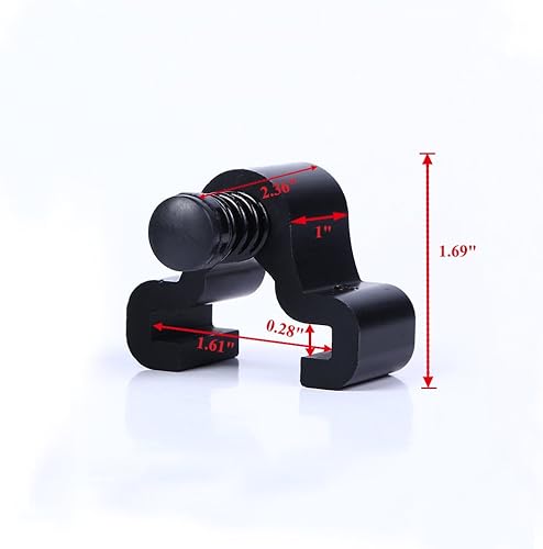 Miniatura 3 de LWZH Topes de puerta de acero negro para puerta corredera de granero Kit de rodillos de riel 2 Pack