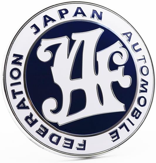 Insignia púrpura del emblema de la Federación del Automóvil de Japón JDM JAF para la parrilla delantera de Toyota