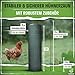 TIERGUT® Hühnerzaun [30m lang, 100cm hoch] - Mobiler Steckzaun für Hühner, Hunde, Kaninchen & Co. - Komplettset mit engmaschigem Zaun und doppelter Befestigung