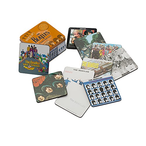 Beatles 10 Pc. Coaster Set With Collector Tin
