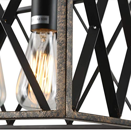 image for isramp Marble Finish Kitchen Island Pendant Lighting Fixture 4-Light, 