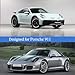 Fimblo Indoor Car Cover Custom Fit for 1998-2024 Porsche 911(991/992/996/997 Series)/Carrera/Turbo Luxurious Soft Stretch Satin Car Cover Breathable Dust-Proof for Underground Garage, Car Show