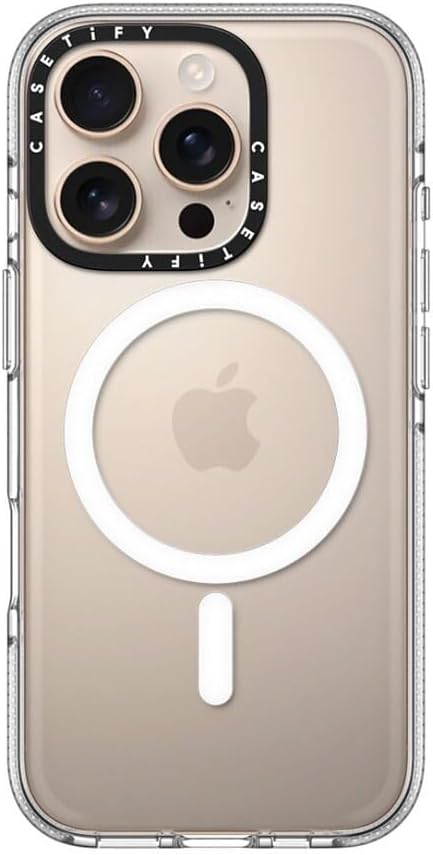 CASETiFY Clear iPhone 16 Pro Case [Not Yellowing / 6.6 ft. 3X Military Grade Drop Protection/Compatible with Magsafe] - Clear - Image 4