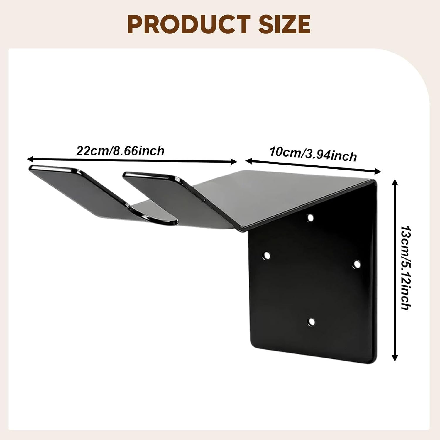 Ice Fishing Auger Wall Mount Holder Metal Heavy Duty with Expansion Screws Electric Auger Storage Bracket for Garage Shed