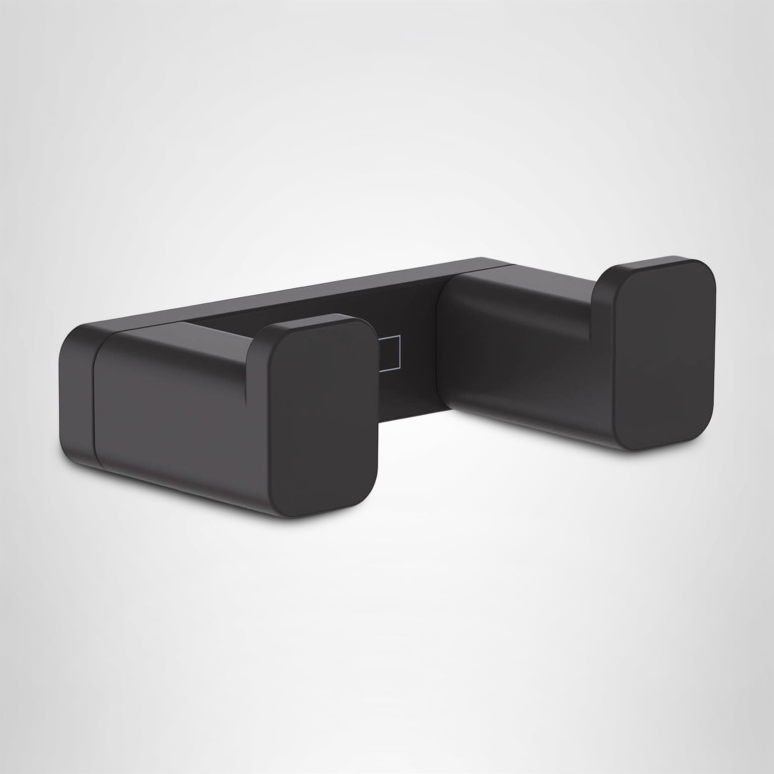 hansgrohe AddStoris Modern Double Hook in Matte Black, 41755670
