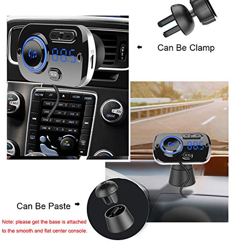 image for Bluetooth Car FM Transmitter,HIDOU Bluetooth 5.0 Car Radio Adapter Rec