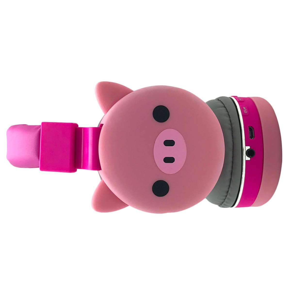 Cuffie Wireless da Testa Cartoon Animal, Cuffie Wireless Pieghevoli Rosa in Abs, Spugna e Silicone, 360 Mah, per Ragazze, Casa e Giochi