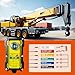 2 in 1 Crane Remote Control, 12V Wireless Crane Dump Trailer Controller, Industrial Hoist Truck Crane Switch Control Station, Up-Down-Left-Right, 4 Direction ﻿
