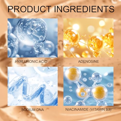 XUHUIT Advanced PDRN Rejuvenating Cream, 99% Pure Salmon DNA,Collagen Gel with Hyaluronic Acid and Niacinamide,Nighttime Skin Repair,Inspired Skincare (1)