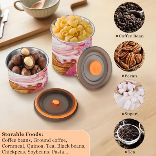 Envase hermético para café acero inoxidable 900 ml miniatura 5