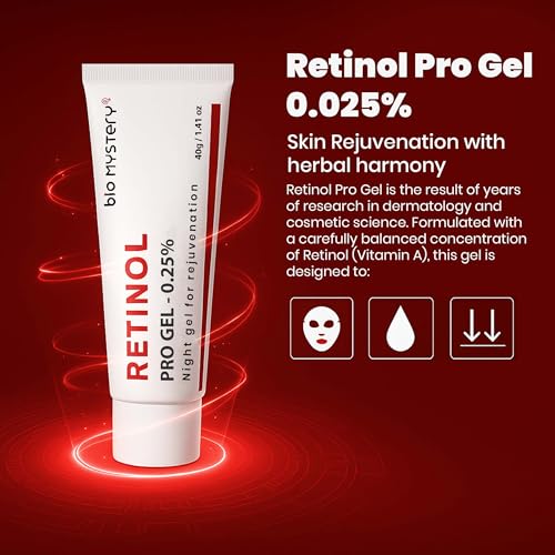 Image of Retinol Pro Gel 0.025 Vitamin A Fine Lines, Sun Spots, Anti-Aging (40 Gram / 1.41 Oz)