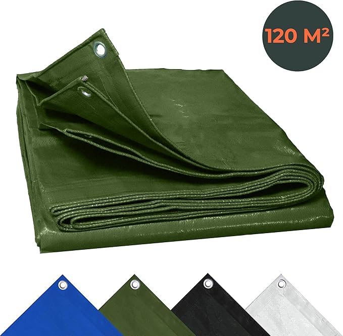Perfect Cover Waterdicht afdekzeil, sterk, met ingestanste ringen, voor tuinmeubelen, zwembad, auto, caravan, uv-bestendig, scheurvast, op maat (Transparent, 6x10 Perfect Cover Waterdicht afdekzeil, sterk, met ingestanste ringen, voor tuinmeubelen, zwembad, auto, caravan, uv-bestendig, scheurvast, op maat (Transparent, 6x10