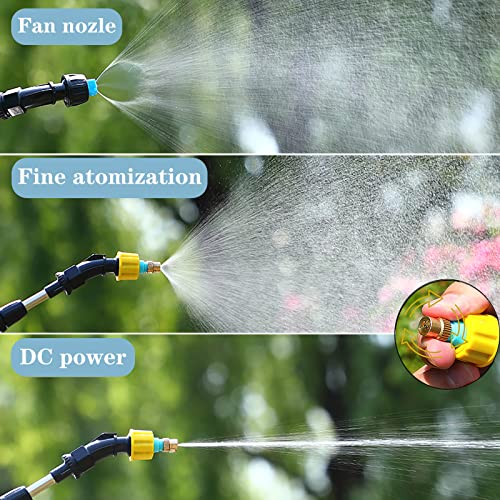 Doubfivsy 1.35 Gallon/5L Electric Plant Sprayer, Usb Rechargeable Potable Battery Garden Sprayer With Telescopic Wand, 3 Mist Nozzles & Adjustable Shoulder Strap Multi-Purpose Plant Mister Sprayer #TOP1