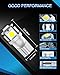 Marsauto 194 LED Bulb 6000K White 168 T10 2825 W5W 5SMD Replacement Bulbs for Car Dome Map Door Courtesy Side Marker Reading Glove Box License Plate Lights (Pack of 10)(Clear Lens Side Marker)